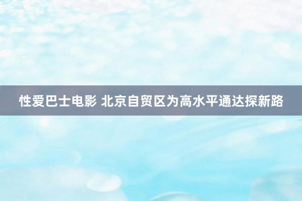 性爱巴士电影 北京自贸区为高水平通达探新路