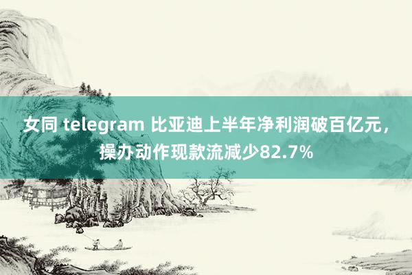 女同 telegram 比亚迪上半年净利润破百亿元，操办动作现款流减少82.7%