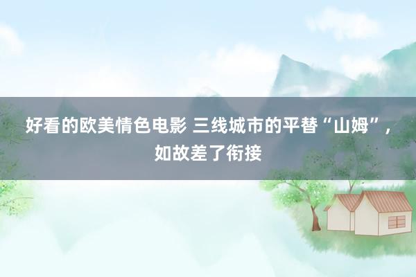 好看的欧美情色电影 三线城市的平替“山姆”，如故差了衔接