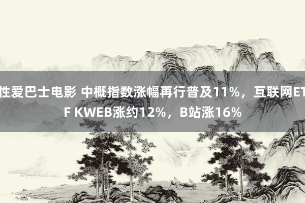 性爱巴士电影 中概指数涨幅再行普及11%，互联网ETF KWEB涨约12%，B站涨16%