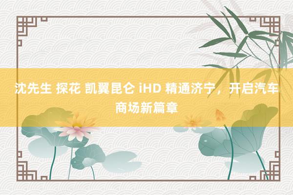 沈先生 探花 凯翼昆仑 iHD 精通济宁，开启汽车商场新篇章