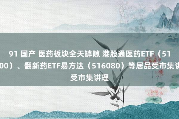 91 国产 医药板块全天罅隙 港股通医药ETF（513200）、翻新药ETF易方达（516080）等居品受市集讲理