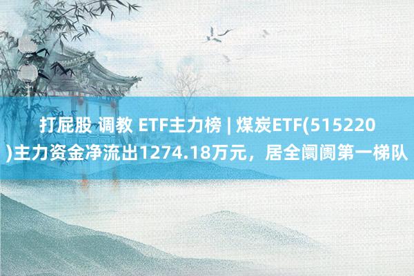 打屁股 调教 ETF主力榜 | 煤炭ETF(515220)主力资金净流出1274.18万元，居全阛阓第一梯队