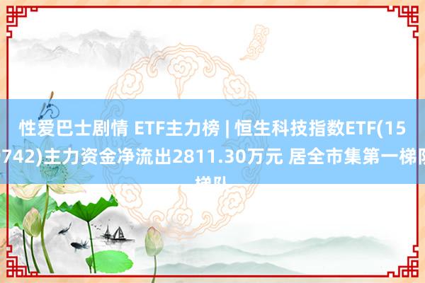 性爱巴士剧情 ETF主力榜 | 恒生科技指数ETF(159742)主力资金净流出2811.30万元 居全市集第一梯队