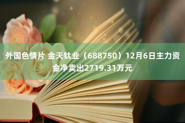 外国色情片 金天钛业（688750）12月6日主力资金净卖出2719.31万元