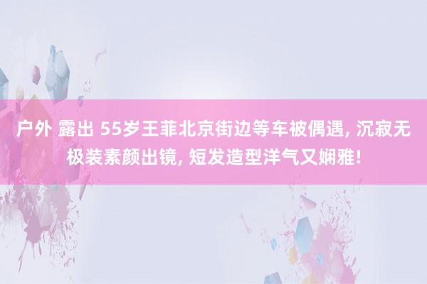 户外 露出 55岁王菲北京街边等车被偶遇， 沉寂无极装素颜出镜， 短发造型洋气又娴雅!