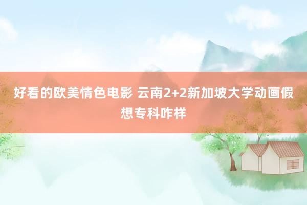 好看的欧美情色电影 云南2+2新加坡大学动画假想专科咋样